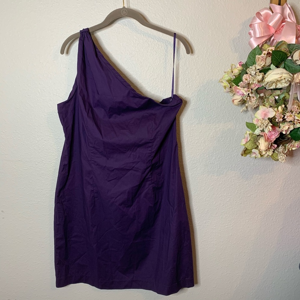 NWT Gap Asymmetrical Cotton Shift Dress